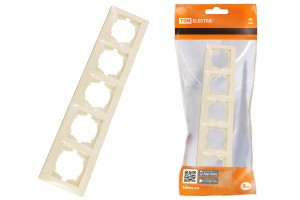 TDM Лама рамка 5 мест. горизонтальная сл. кость SQ1815-0137