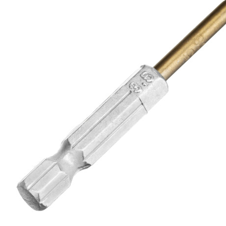 Сверло по металлу, 3.5 мм, HSS, нитридтитановое покрытие, шестигранный хвостовик Matrix