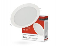 ASD/inHome св-к встр. св/д даунлайт RLP-VC 24W(1920lm) 6500K 6K d=220(178) круг белый IP40 4980