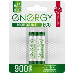 Аккумулятор Energy Eco NIMH-900-HR03/2B (АAА) (цена за шт, мин 2 шт) 104987
