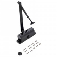 NOTEDO Доводчик дверной DC-100 легкий характер BLACK до 120кг чёрный (10)