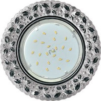 Ecola GX53 H4 LD7040 св-к Круг &quot;Бабочки&quot; подсветка 4K Тонированный/Хром 35x125 FY53CBEFB (10!)