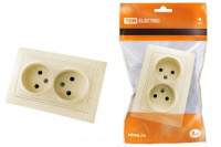 TDM Таймыр роз. СУ 2 мест. 10А  сл. кость (керам. осн.) (10!) SQ1814-0113