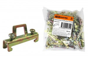 TDM ограничитель на DIN-рейку (металл) 2 винта (100!) SQ0804-0001