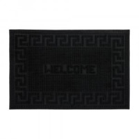 Коврик придверный 40*60 см, черный,  "Welcome"  VORTEX