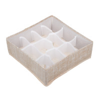 Кофр для мелочей тм VETTA ЛЁН, полиэстер, 30х30х10см, бежевый