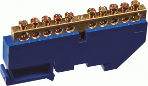 Navigator шина нул. на DIN-изолят. 6х9мм 10 отв. NBB-M69-10D/B (уп. 10 шт. цена за 1 шт.) 71154