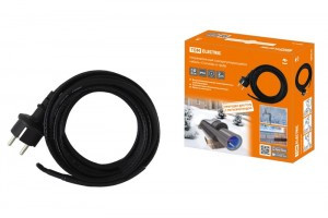 TDM Стоплед саморег. нагр. кабель НАБОР СУ (в трубу) НСК10-В 100Вт 10м пищ., вилка,сальн.SQ2510-0015