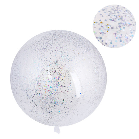 FNtastic Шар воздушный, 18" с наполнителем фольгированным конфетти и декором, 6 цветов