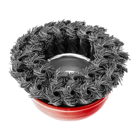 Щетка для УШМ, 75 мм, М14, "чашка", двухрядная, крученая проволока 0.5 мм Matrix