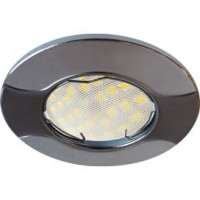 Ecola MR16 HL029S GU5.3 св-к Волна Черный Хром/Хром 22x82 FT1625EFS (10!)