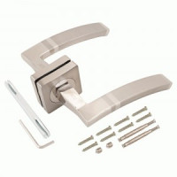 PUERTO AL 520-02 SN/NP мат.никель/никель Комплект дверных ручек, ручки 2шт, б/мех.  (20)