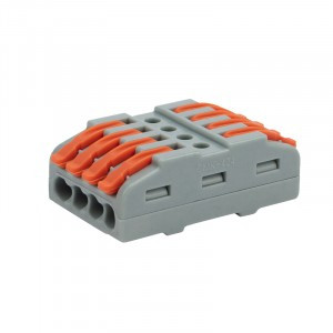 REXANT клемма проходная СМК 222-424 с рычагом 4х(0,08-4мм2), 32А (уп.25шт, цена за шт) 07-5246