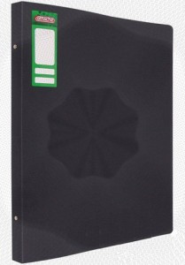 Папка на 4-х кольцах пласт. 25/32мм вертик. А3 ATTACHE, черный 166835