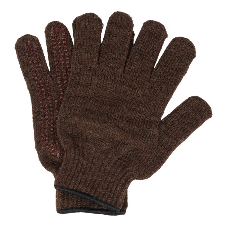 Перчатки трикотажные, верблюжья и овечья шерсть, ПВХ -гель Протектор Сибртех