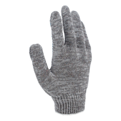 Перчатки трикотажные, х/б, 200 пар, ПВХ точка, 4 нити, 10 класс Сибртех