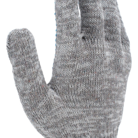 Перчатки трикотажные, х/б, 200 пар, ПВХ точка, 4 нити, 10 класс Сибртех