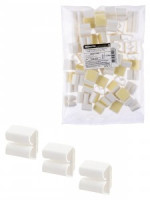 TDM клипса для кабеля самоклеящаяся (тип B) 17х20мм (100шт/уп, цена за уп) SQ0516-0401