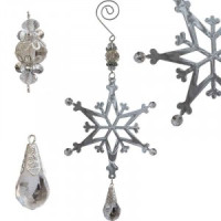 Металлическая подвеска &quot;Новогодняя снежинка&quot; 10,7х10 см Волшебная страна