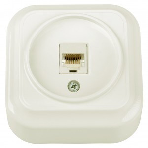 Bylectrica Вариант роз. комп. ОУ RJ45 (корп. ABS) бежевый РК18-5111