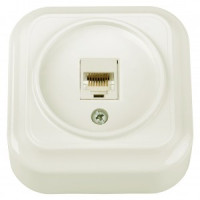Bylectrica Вариант роз. комп. ОУ RJ45 (корп. ABS) бежевый РК18-5111