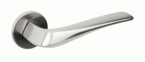 Ручка дверная компл.круг.основ. PUERTO Соффиони SLIM никель матовый INAL 547-06 slim SN