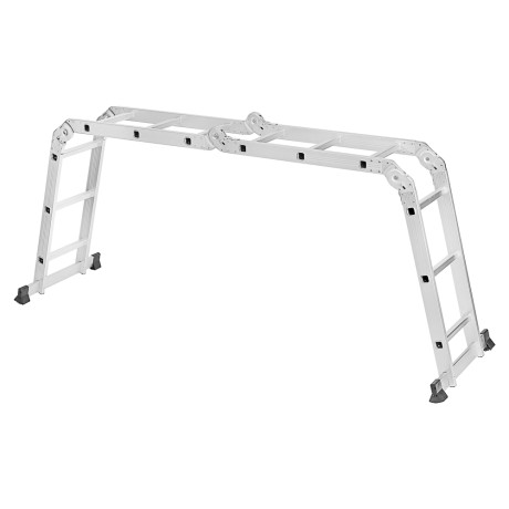 ЕРМАК Лестница-трансформер (макс.нагрузка 150кг) алюминий, 4 секции по 3 ступени,4х3,профиль 1,2мм