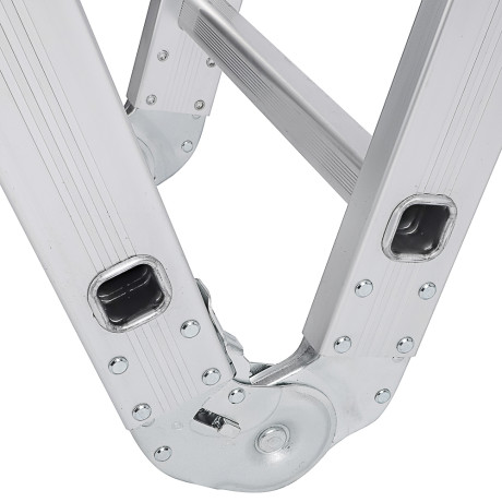 ЕРМАК Лестница-трансформер (макс.нагрузка 150кг) алюминий, 4 секции по 3 ступени,4х3,профиль 1,2мм