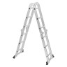 ЕРМАК Лестница-трансформер (макс.нагрузка 150кг) алюминий, 4 секции по 3 ступени,4х3,профиль 1,2мм