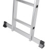 ЕРМАК Лестница-трансформер (макс.нагрузка 150кг) алюминий, 4 секции по 3 ступени,4х3,профиль 1,2мм