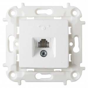 Bylectrica Мастер мех. роз. СУ телеф. белый (корп. ABS) ТР4-6001