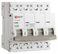 EKF PROxima автоматический выкл. ВА 47-63N 4P 25А 4,5кА х-ка C M634425C