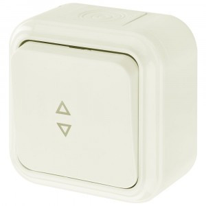 Bylectrica ПРАЛЕСКА АКВА выкл. 1 кл. ОУ проходной IP54 беж., (А610-868 беж.)