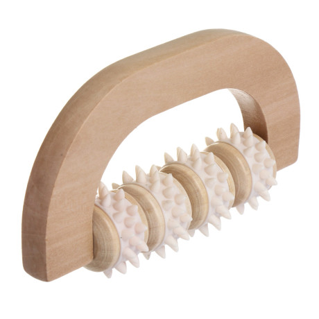 SILAPRO Max Массажный роллер 14х7х3.5см, дерево, PVC