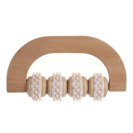 SILAPRO Max Массажный роллер 14х7х3.5см, дерево, PVC