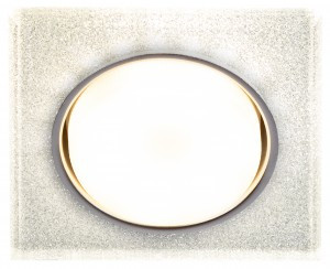 ЭРА св-к встр. GX53 квадр. подсветка св/д 4K хром/серебро 120x120(90)x22 DK LD50 CH/SHSL 57471