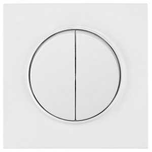 Bylectrica РЕТРО ПРОВАНС квадрат выкл. СУ 2 кл.   белый, (С510-2302)