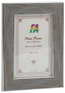 Фоторамка FA пластик "Галерея" морозное серебро 15х21 4531