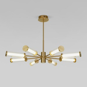 Eurosvet люстра 2453lm 1160х1160х900 металл прозр./латунь Stark 50386 LED нет