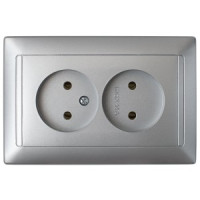 Bylectrica СТИЛЬ Роз. 2-местн. СУ серебро, (РС16-307 серебро)