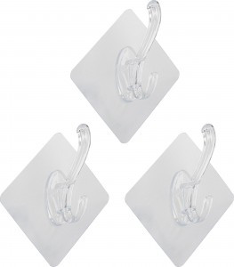 Крючки самоклеящиеся PH-02 3шт/уп, 7*7см, пластик (кратность 24!!!) 104941 Рыжий Кот