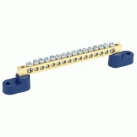 REXANT Шина N &quot;Ноль&quot; (нул.) 6х9мм 16 отв. 100A, инд.шк 11-2330