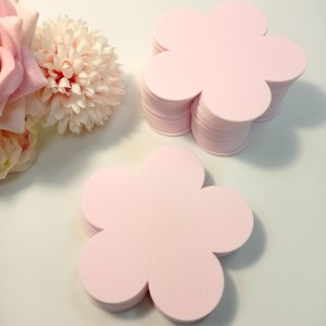 Uniel VELOUR фоамиран для творчества,свет.-розов. 1мм. пятилист., 9х9см. VR-FE7 42T10/S50X50/PWF017