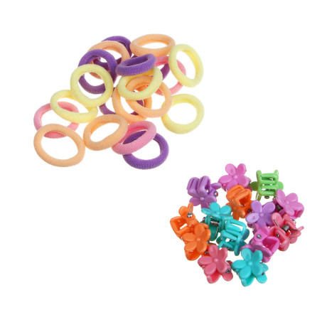 Набор детских резинок и крабиков BY Русские супергерои в футляре, полиэстер, пластик