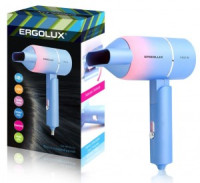Фен со складной ручкой ERGOLUX ELX-HD10-C13 1400W  2скор/2реж, концентратор, голуб/розов 7638