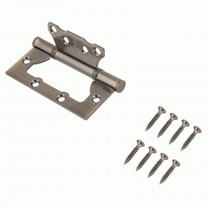 СТАНДАРТ 100х75 2BB AB  2,5мм бронза Петля накладная без врезки 1 шт (100,20)