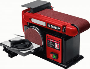 ЗУБР станок тарельчато-ленточный шлифовальный 550Вт, d=150мм, 100x914мм лента, СШЛ-550