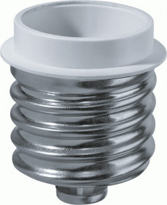 Navigator Патрон-переходник с E40 на E24 пластик. белый NLA-E40-E27 (50!) 71991