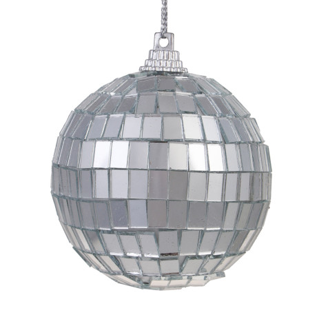 СНОУ БУМ Набор шаров 6 см, 6 шт, серебро, диско шар, 26-131