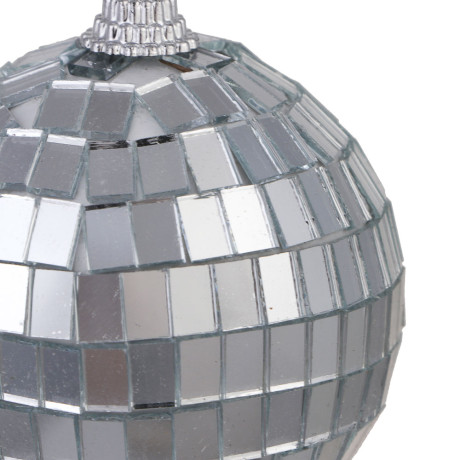 СНОУ БУМ Набор шаров 6 см, 6 шт, серебро, диско шар, 26-131